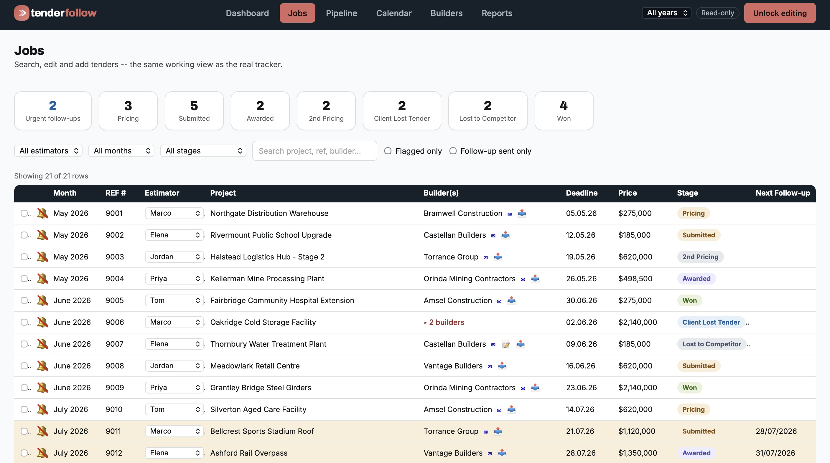 TenderLog Jobs
